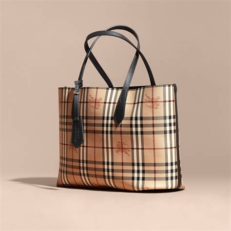 burberry reversible tote replica|Burberry haymarket tote price.